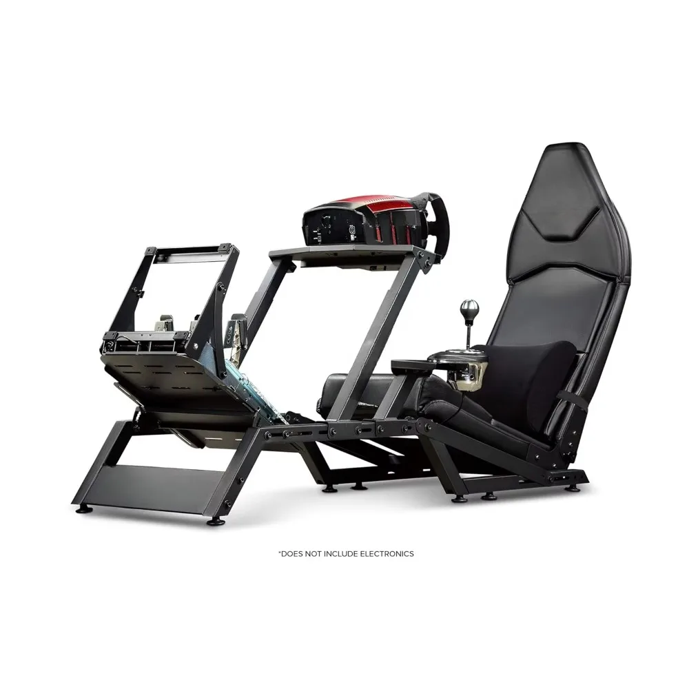 F-GT Racing Simulator Cockpit. Formula and GT racing simulator cockpit compatible with Thrustmaster  Fanatec