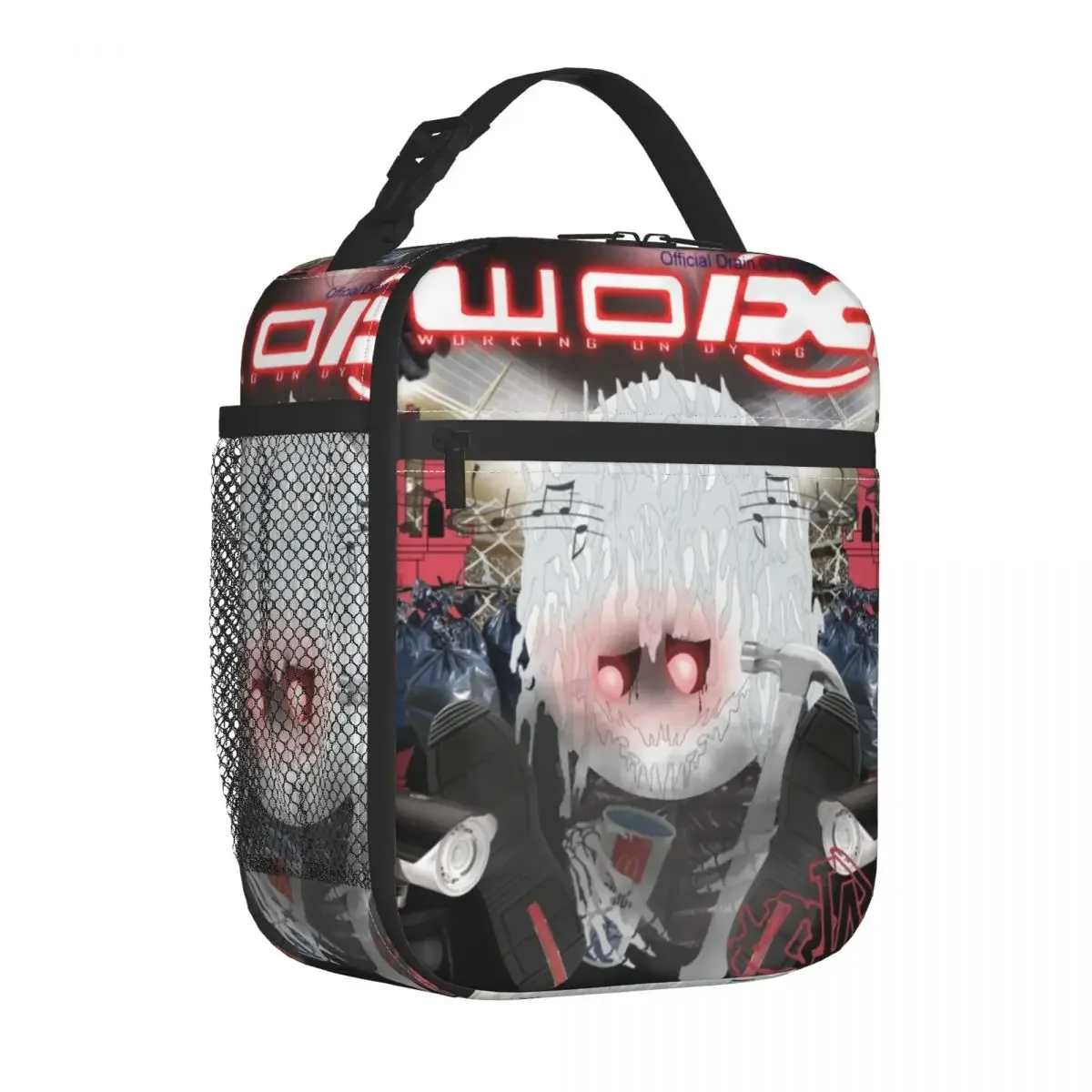 Bladee Drain Gang Working On Dying Wodg Insulated Lunch Bags Cooler Bag Reusable High Capacity Lunch Box Tote Food Bag Beach