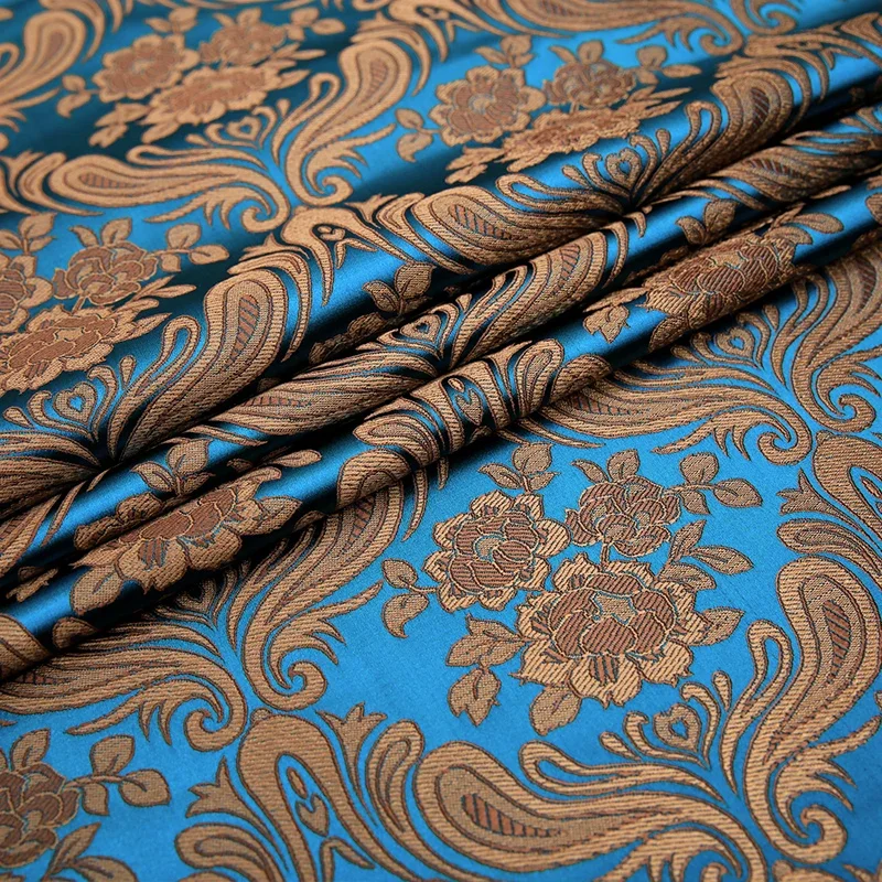 250*75cm Brocade Fabric Cheongsam and Kimono Material Satin Fabric for Sewing DIY Cloth Fabric