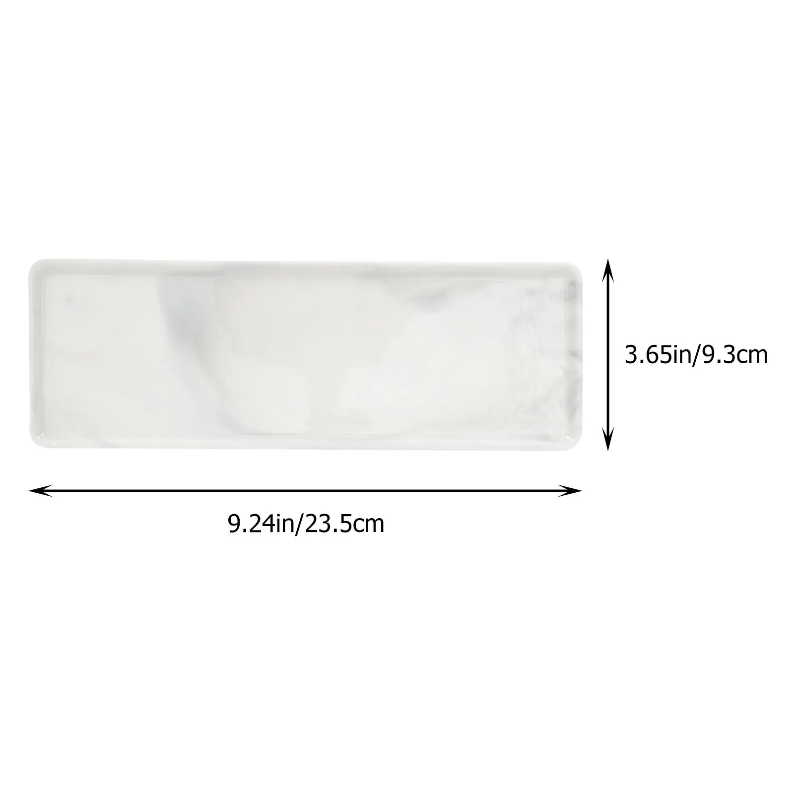 Marble Pattern Multi-Function Tabletop Storage Tray Stylish Home Decoration Cosmetics Jewelry Organizer Bathroom Sundries