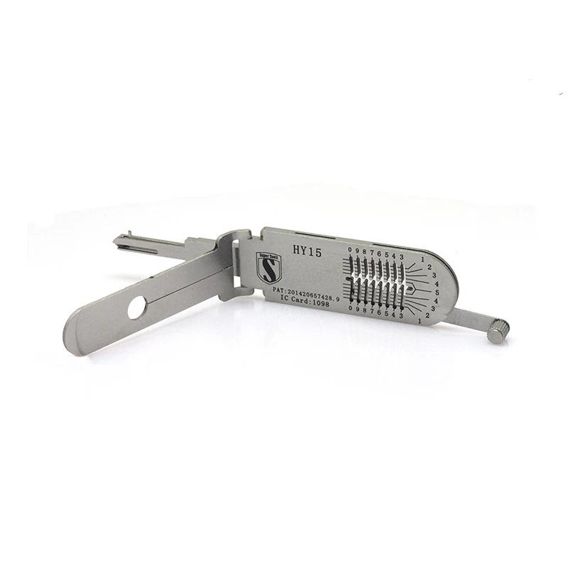 ชุดเครื่องมือซ่อมรถยนต์ Super Auto Tools HY15 สำหรับถอดรหัสและเปิดกุญแจรถยนต์ คล้ายกับ LISHI ผลิตในจีน สำหรับช่างทำกุญแจ