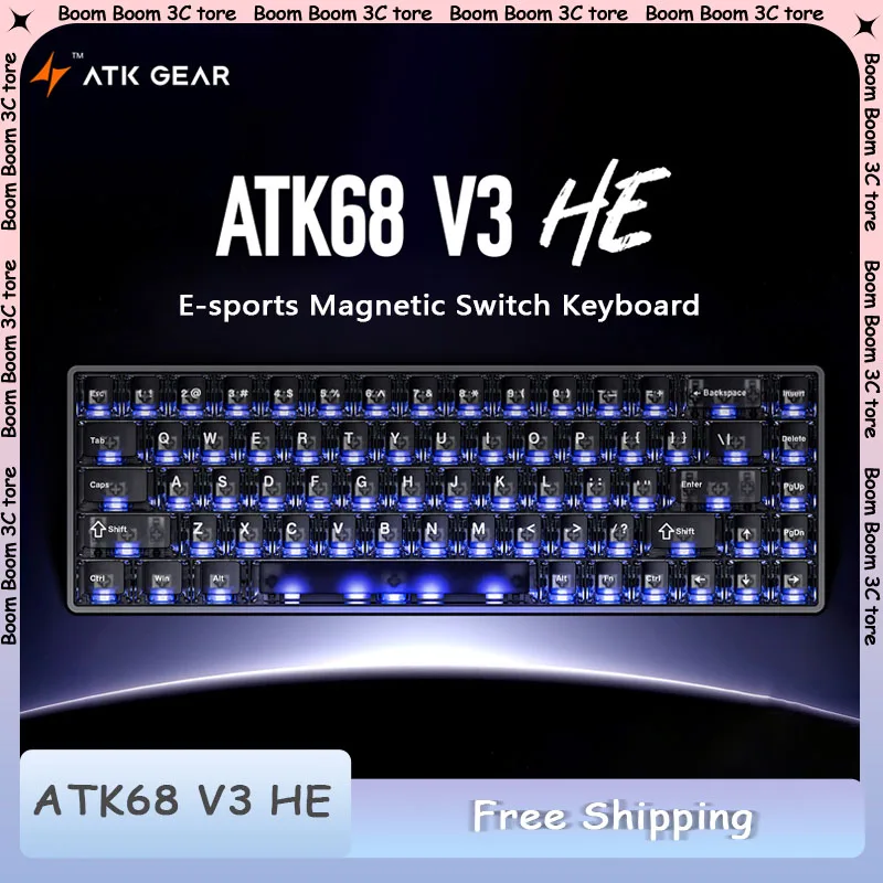 

ATK68 V3 HE Magnetic Switch Mechanical Keyboard Gasket 8K Aluminium Alloy Gaming Keyboard Customized Valorant PC Accessories