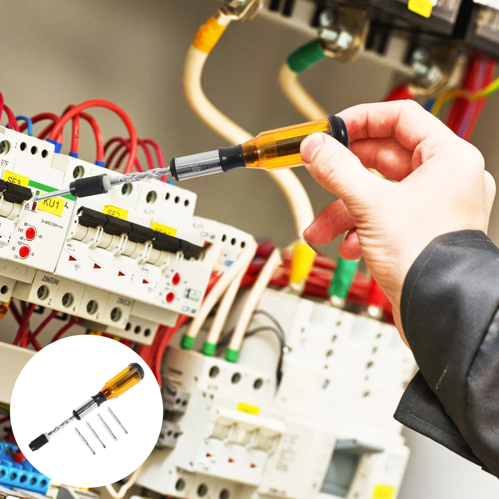 

Ratchet Screwdriver Handheld Portable Precision Repair Tool For Household Manual Screw Tightening Tasks Ratcheting