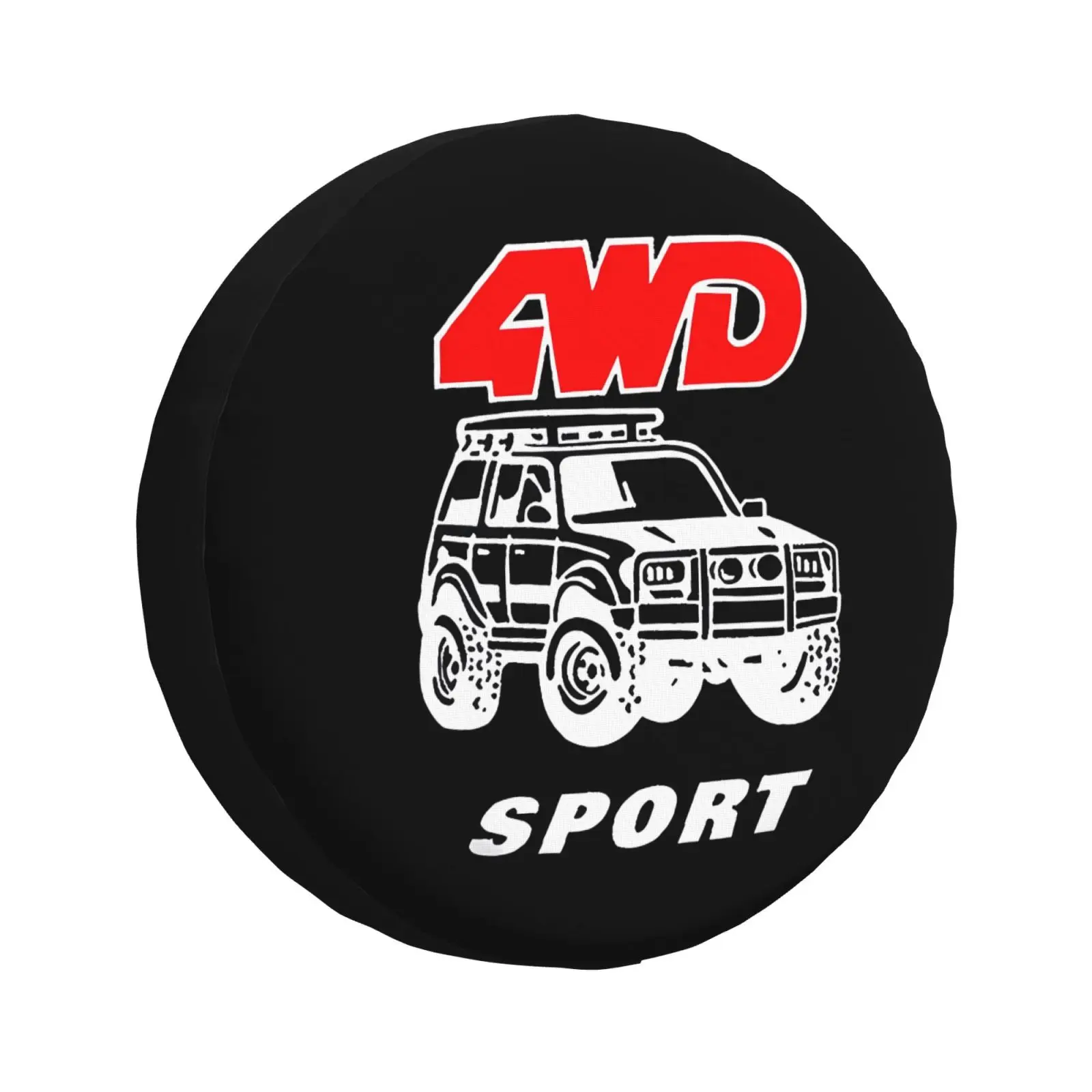 

4x4 Overland Vehicle Tire Cover 4WD 4x4 Trailer Spare Wheel Protector for Mitsubishi Pajero 14" 15" 16" 17" Inch