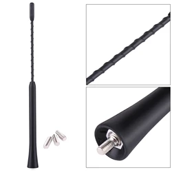 Universal 9 Inches Car Replacement Anti Noise Beesting Aerial FM Radio Antenna with Screws