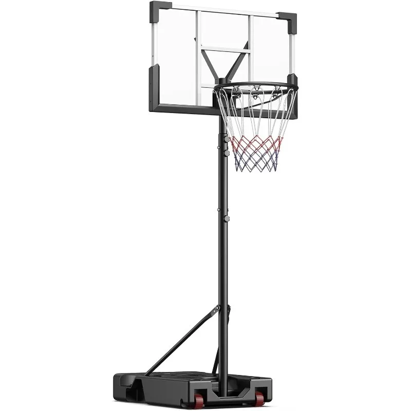 

Hot Selling Outdoor Basketball Stand Adjustable Height PortableBasketball StandGoal Court System with 45" Shatterproof Backboard