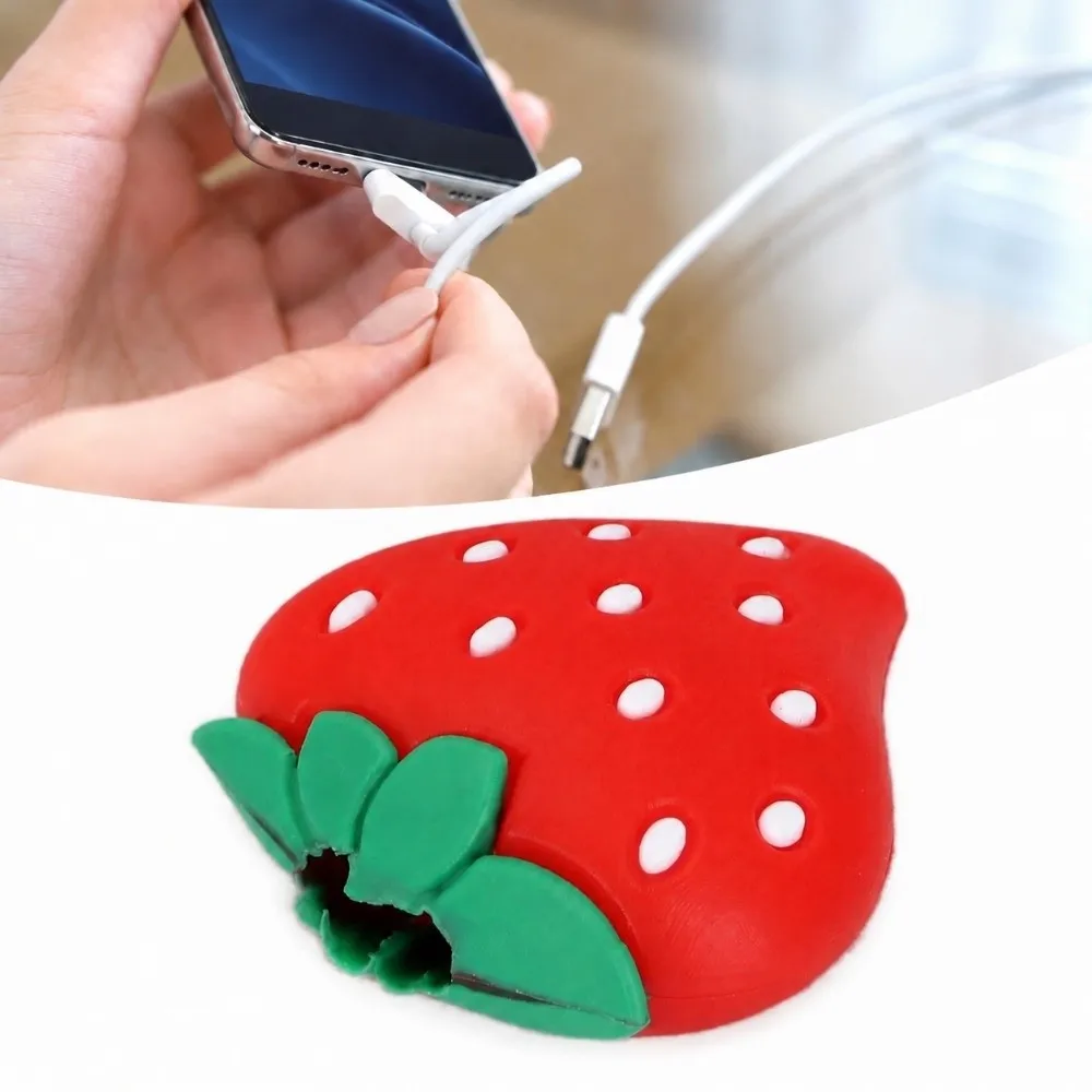 Universal PVC Data Line Protector Soft Fruit Shape Phone USB Cable Protector Charging Cable Protective Cover
