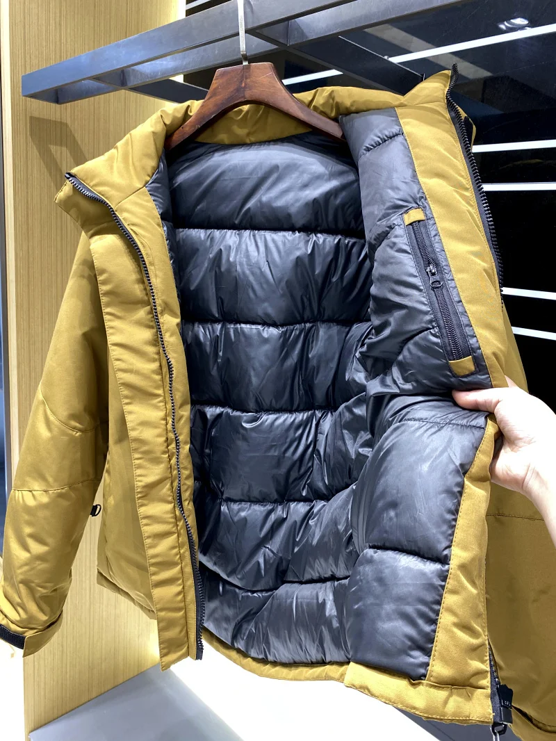 الشمال الراقية الرجال المحملة نسيج مقاوم للرياح الدافئة القطن Jaet شتاء جديد Faionable الشباب فضفاضة تناسب سستة الديكور