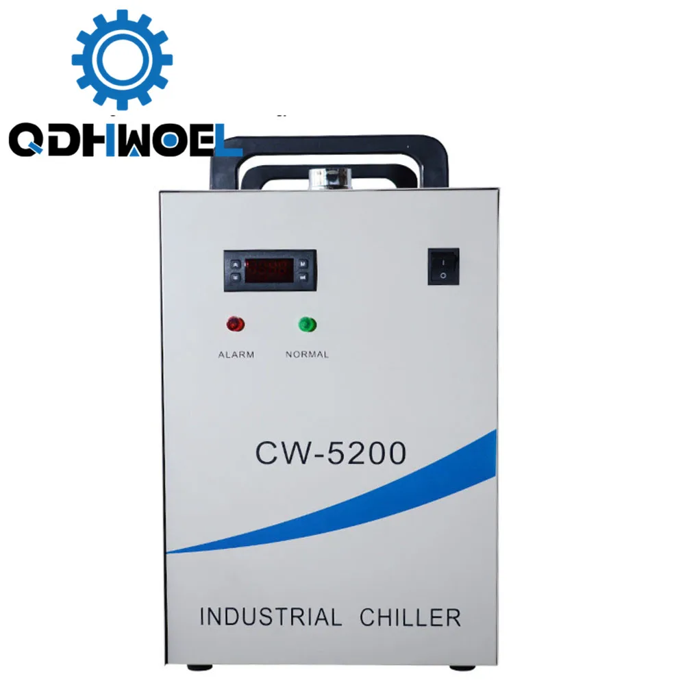 QDHWOEL 220V CW-5200AG Laser Water Chiller for Cooling A Single 150W or Dual 100W CO2 laser tubes