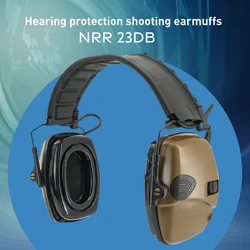 Orejeras electrónicas mejoradas para tiro, auriculares tácticos de caza, captación con reducción de ruido, protección auditiva activa, novedad