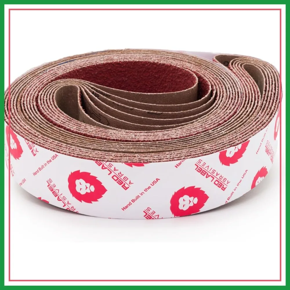 

2 x 72 Inch 36 Grit Ceramic Sanding Belts for Metal Grinding, Extra Long Life, 6 Pack