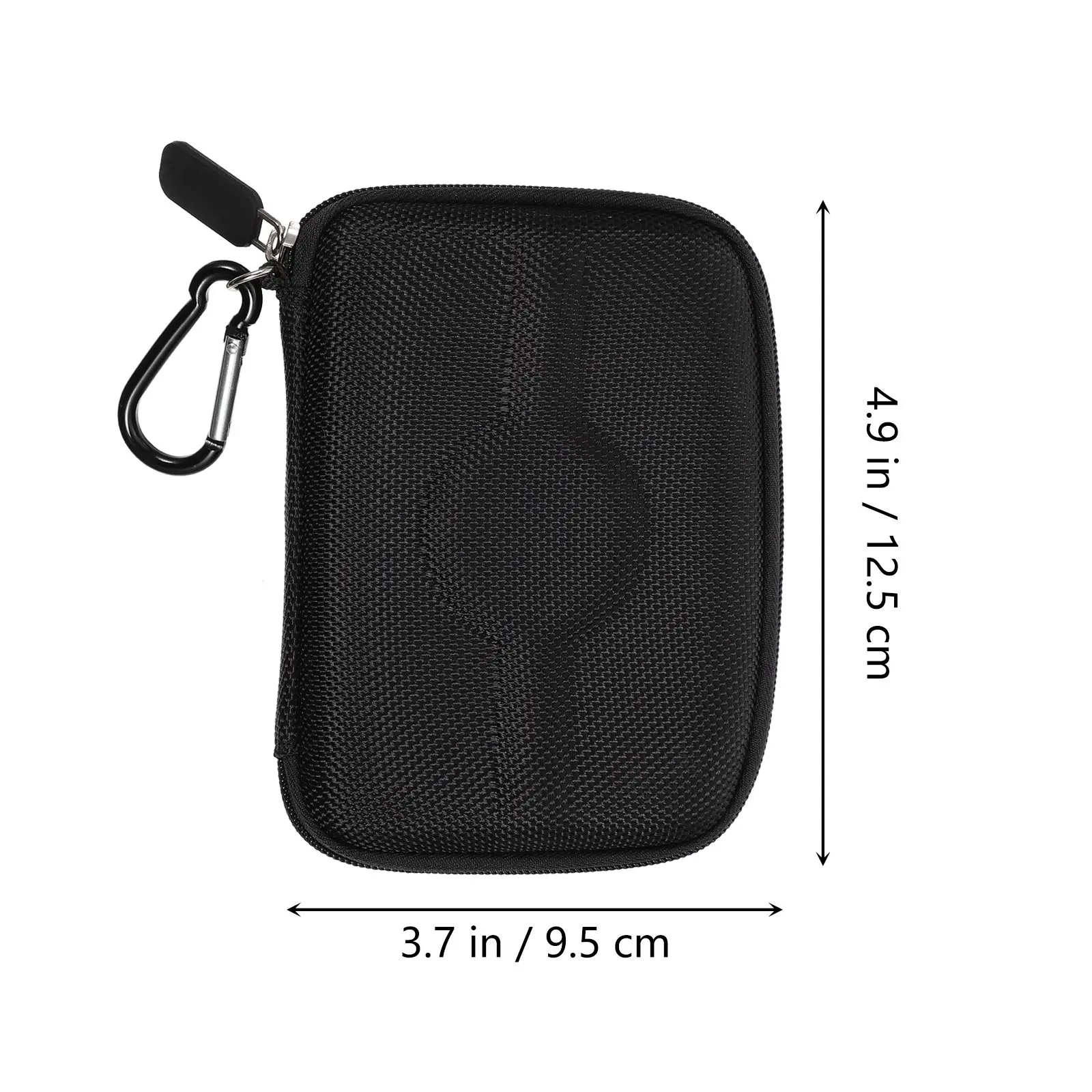 1Pcs Protective Hard Shell Storage Bag Multipurpose Earphone Container Portable Organizer Charger Data Cable Travel Case Black