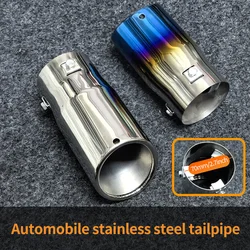Car Exhaust Muffler Tail Pipe For Mazda 3 Qashqai Renault Clio 5 2019-2022 Stainless Steel Car Tailpipe Decor Accessories