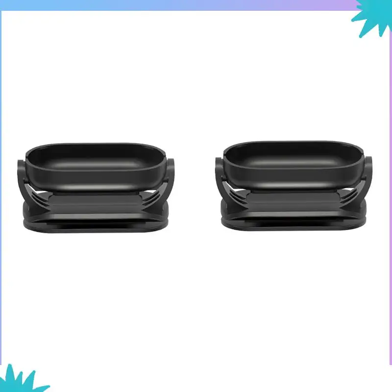 ABZW 2개입 캡 이지 클립 마운트 햇 클립 퀵 릴리즈 클램프 마그네틱 프레임 고정 홀더 블랙 PC+ABS (Insta360 Go 3 용)