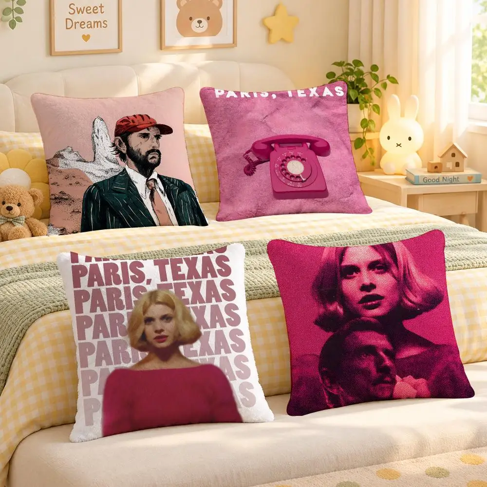 Film Paris Texas Western Cushion Cover Personalized Soft Plush Pillow Living Room Home Sofa Bedroom Office Car Cushion