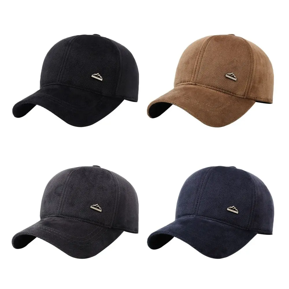 في الهواء الطلق مع غطاء للأذنين الرجال الشتاء قبعة سدادات حماية الأذن غطاء للأذنين الدافئة قبعة بيسبول يندبروف قابل للتعديل منفذها القبعات للرجال