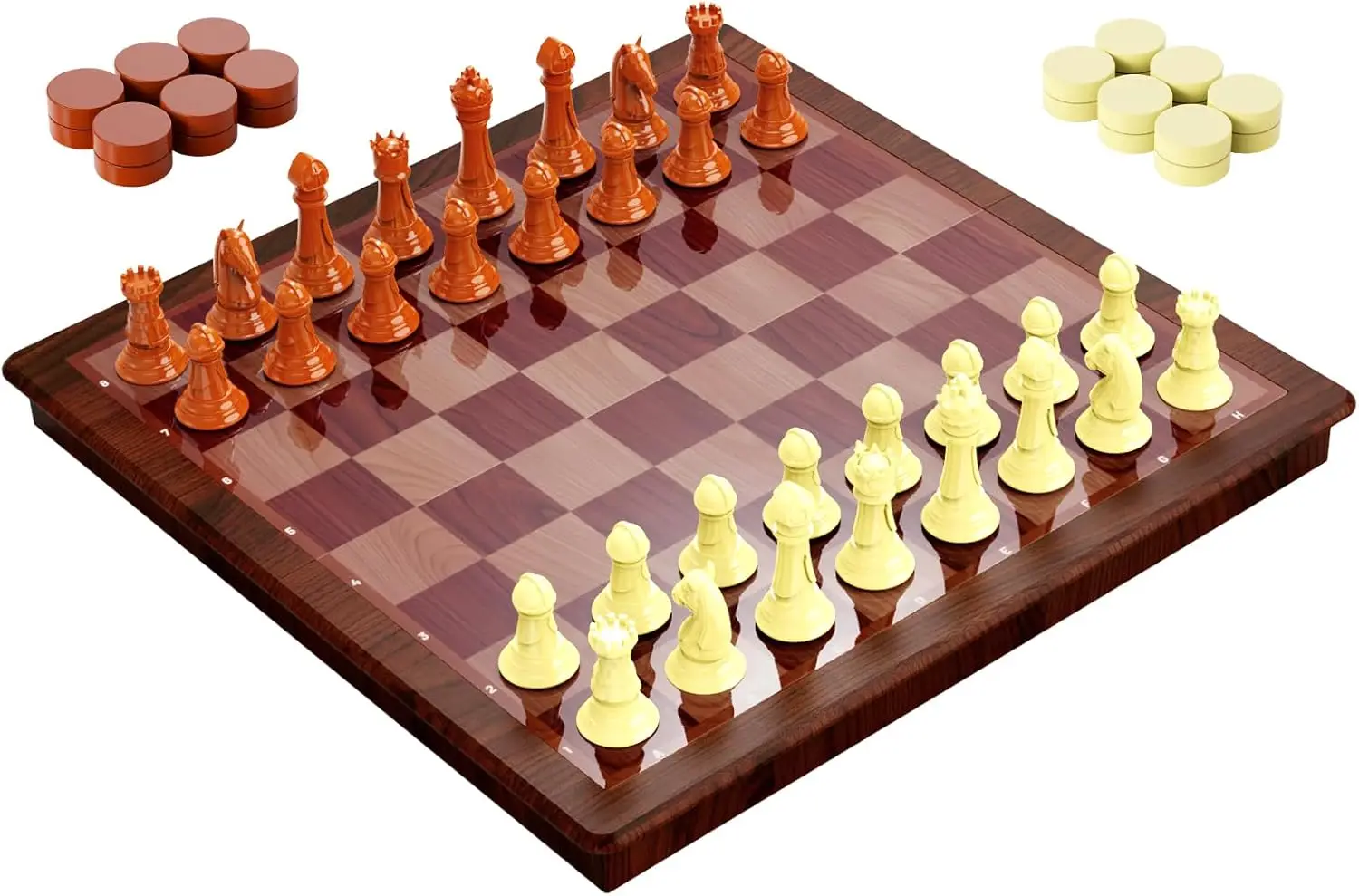 

13 Inch Magnetic Chess Set & Foldable Travel Board – Classic Strategy Game for Kids, Adults, Beginners, Tournament Players