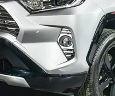 

For Toyota RAV4 XA50 2019 2020 2021 2022 2023 2024 2025 Hybrid ABS Car Front Fog Lamp Cover Fog Light Trim Sticker Accessories
