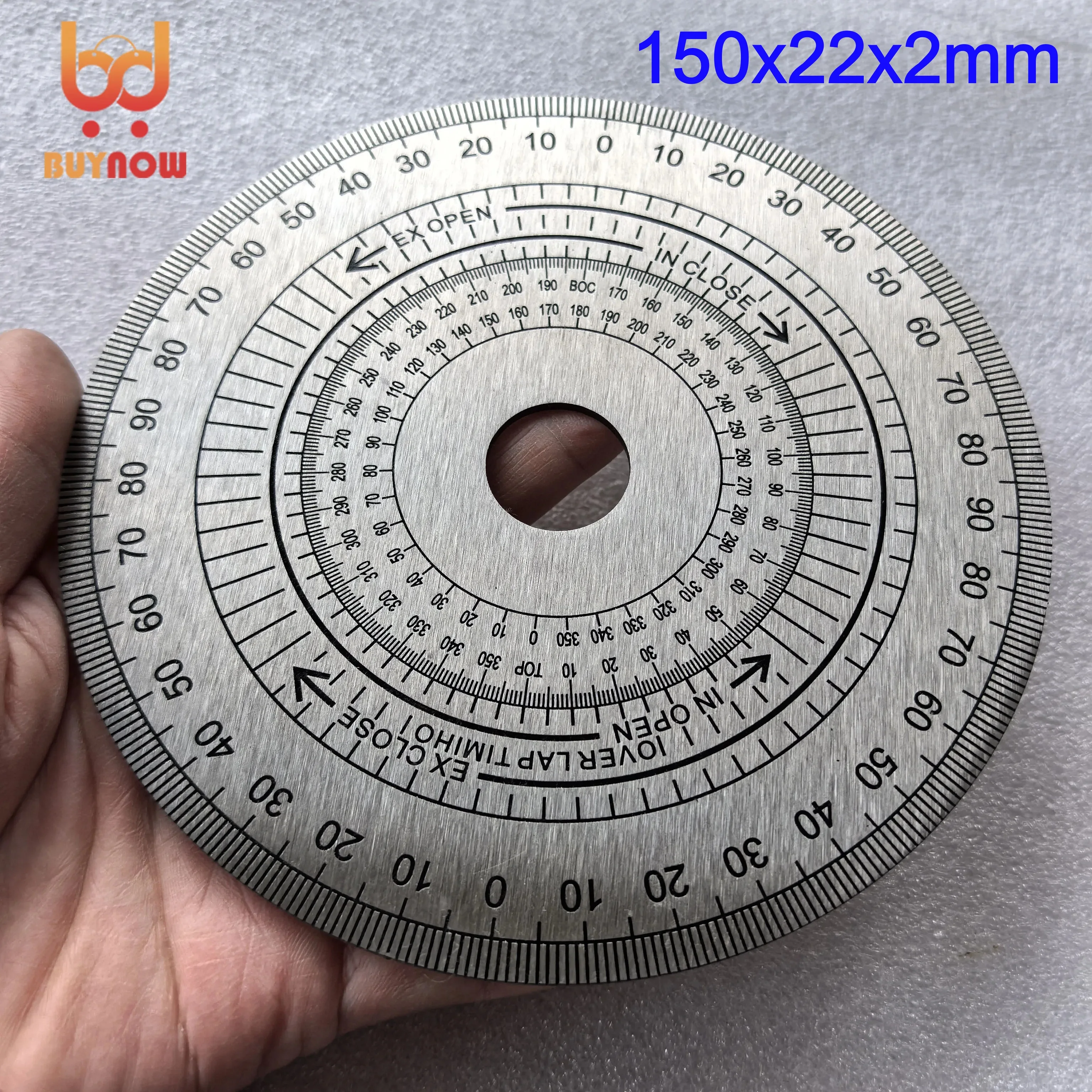 150x22x2mm Dial Scale Identification Dial Degree Graduated Circle Disk For Machine Tool Measurement Tools
