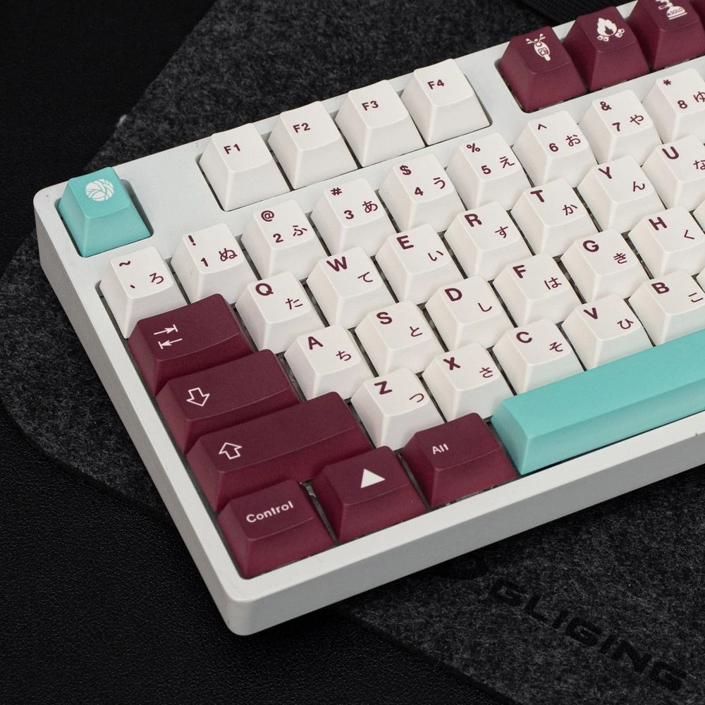 

GMK Yuru PBT Keycaps 129key Japanese Keycap Cherry Profile Hot Sublimation MX Keycap for 61/75/87/98 Mechanical Keyboard Key Cap