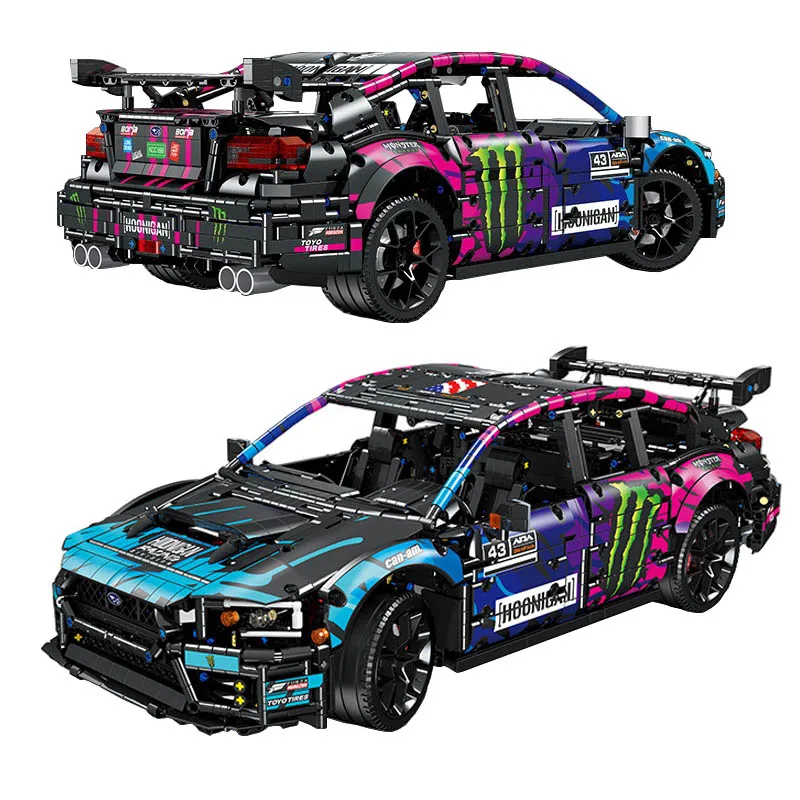 IN STOCK MOC Technical WRX STI RC Sports Car Building Blocks Model Bricks Construction kit for adults Christmas Gift Set Toy