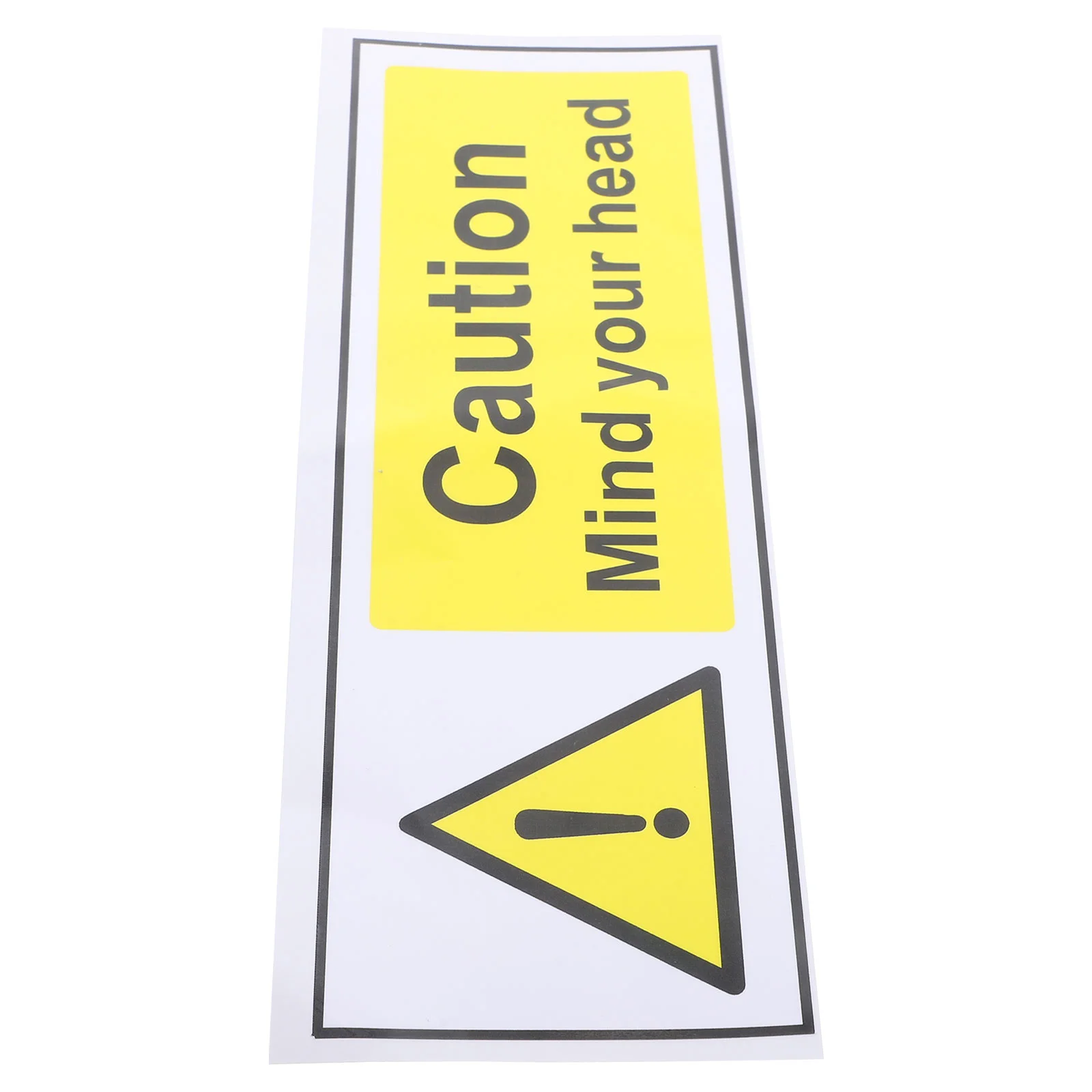 Guochuan Safety English Logo Sticker Adhesive Mind Your Head Sign Labels Pp Caution Self