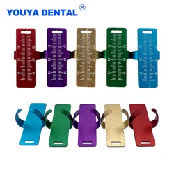 Dental Aluminium Alloy Ring Ruler Instrument Root Canal Measuring Tool Span Measure Scale Endodontic Dentist Finger Rulers