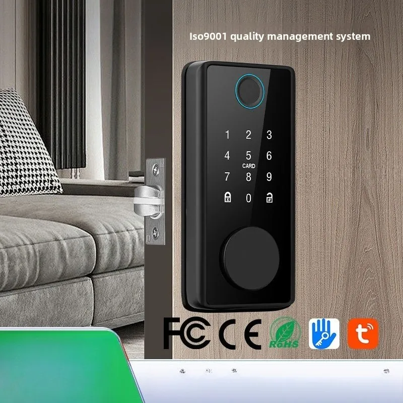 American standard wooden door fingerprint lock stay lock fingerprint, smart door graffiti automatic smart