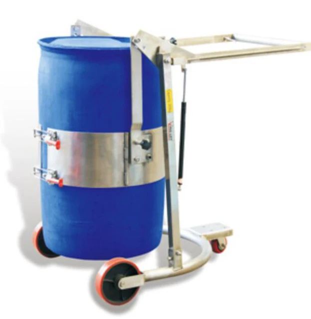 

Mechanical Oil Drum Turner 300kg material handling equipment goods carrier manual forklift