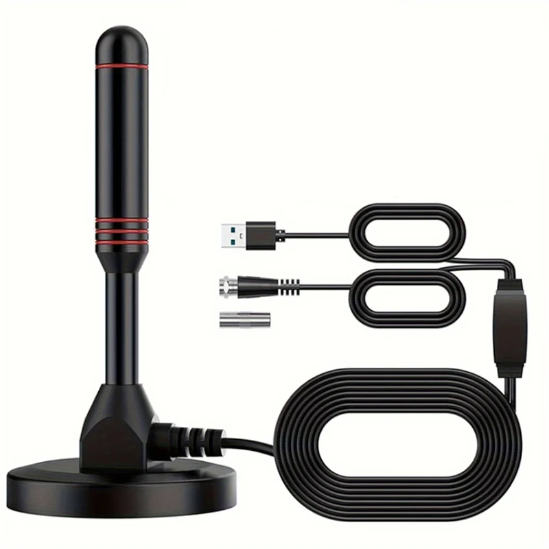 50 stuks best verkochte DTMB hoge HD digitale tv-antenne binnen buiten zuignap ontwerp USB grensoverschrijdend thuisgebruik speciale grond W
