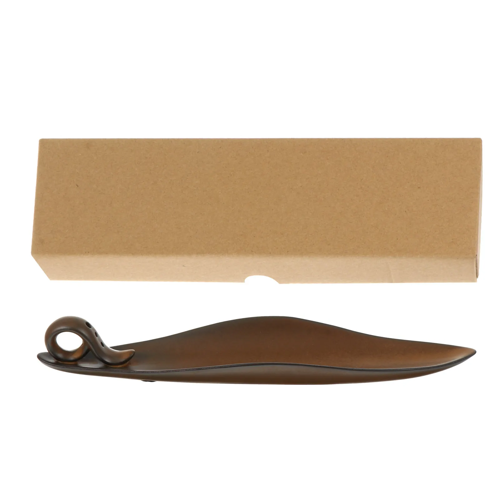 

Ceramic Incense Burner Stick Holder Censer Decor Leaf Shape Sticks Tray Accessories