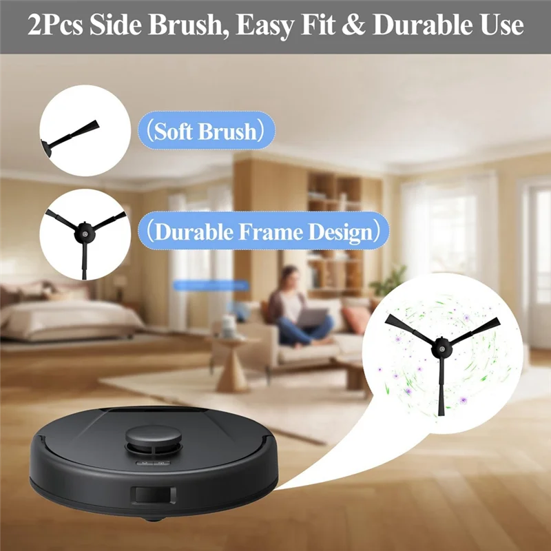 

ABVJ-Replacement Parts For Eufy X8 Pro, Main Side Brush Hepa Filters Mop Pads Robot Vacuum Accessories