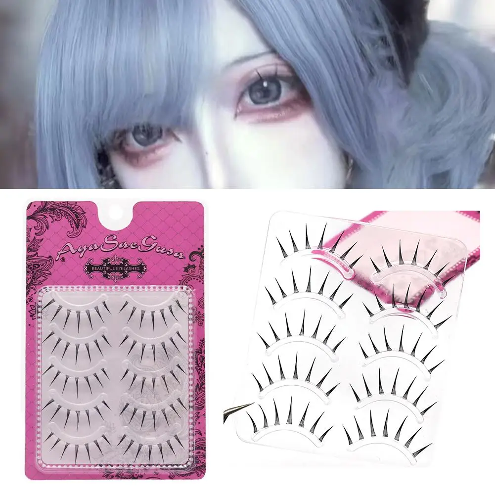 Hot Manga Wimpers Natuurlijk Cosplay Valse Wimpers Mode 5 paar Lash Wimpers Lash Anime Natuurlijke Nep Koreaanse Make Y8C0