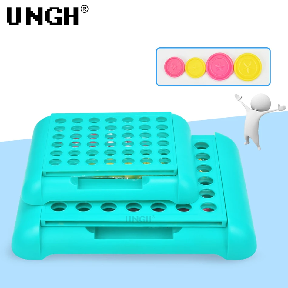 UNGH Family Home Board Game Four in A Row Bingo Chess Connect Classic Toys Educational Toy for Kids Children Entertainment Game