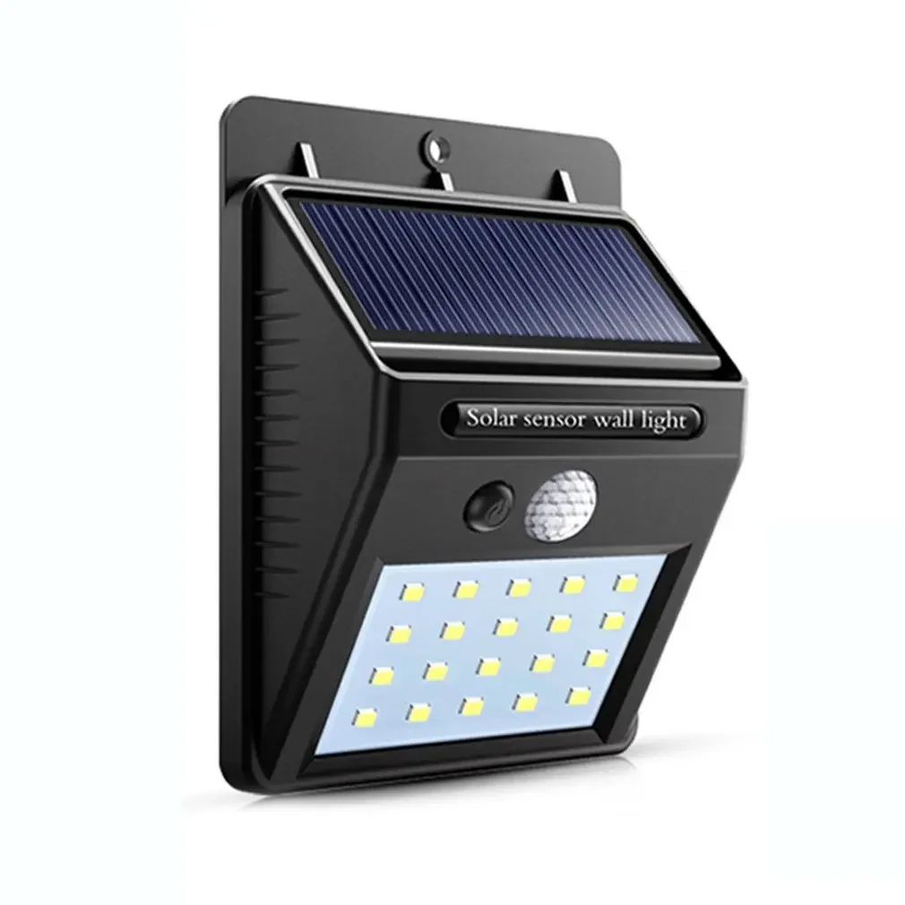 Linterna LED impermeable para exteriores, sensor de luz solar de pared para jardín, calle, lámpara automática, movimiento público, carretera, blubs nocturnos