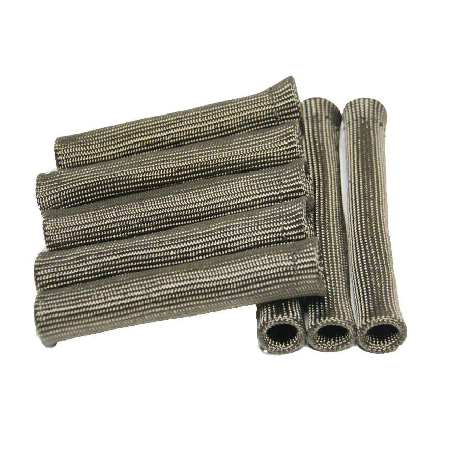 High-Quality 8Pcs 2500° For Spark Plug Wire Boots Protector Sleeve Heat Shield Cover For LS1/LS2 Titanium
