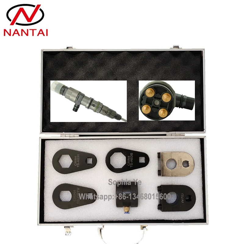 NANTAI CRIN4 Injector Tool Common Rail CRDI Fuel Injector Tool with XPI TUS AS26 AEDS AS30 CRTV Wrench Oil Return Adapter