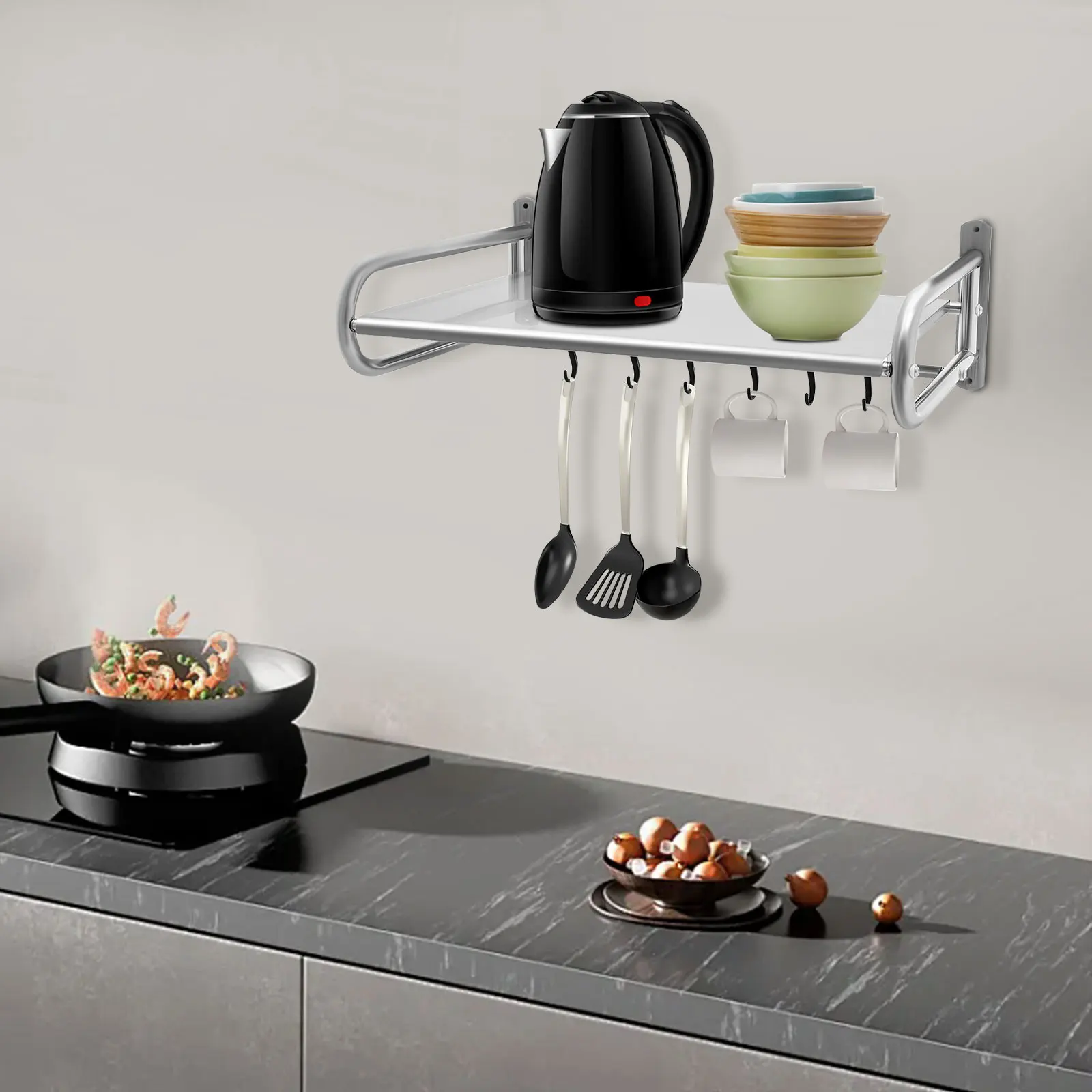 stainless-steel-microwave-oven-shelf-wall-mount-microwave-oven-shelf-rackwith-6hooks-maximum-loading-capacity-30kg-6614-lbs