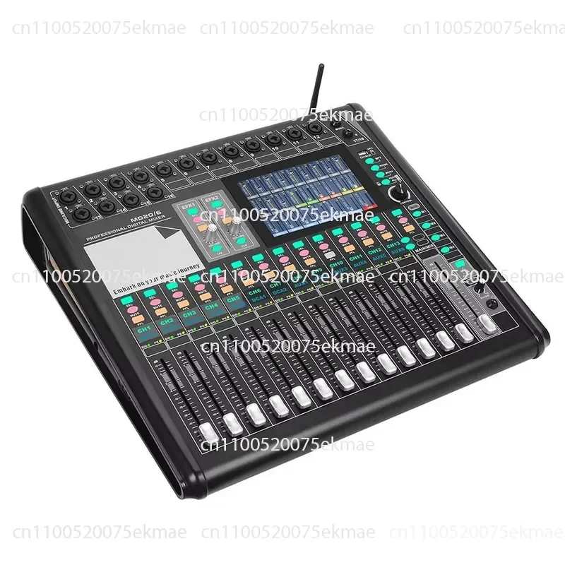 MD20/6 20-Channel Professional Digital Audio Mixer WiFi BT 7-inch Touch Screen 48V Phantom Power, Rack Type