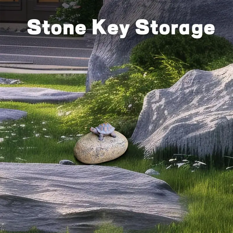 Stone Key Hider Fake Stone Concealed Key Hider Resin Material Key Safes Stones For A New Homeowner Or Someone Who Travels A Lot