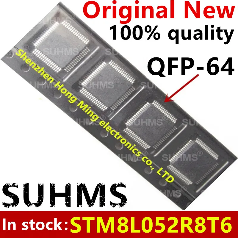 (5piece)100% New STM8L052R8T6 STM8L052 R8T6 QFP-64 Chipset