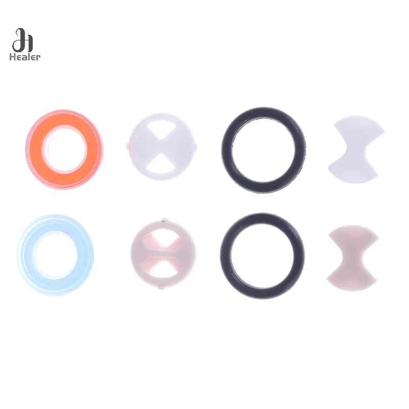 8Pcs/set Ceramic Disc Silicon Washer Insert Turn Replacement 1/2" For Valve Tap