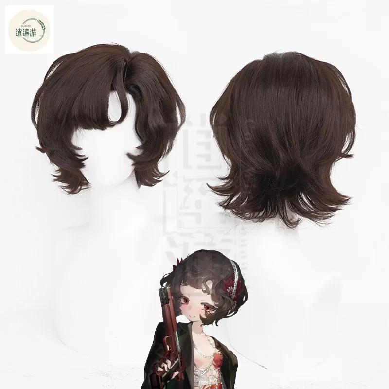 High Quality Reverse 1999 Schneider Cos Wig 30CM Brown Heat-resistant Synthetic Hair Halloween Party Anime Cosplay Wigs+wig Cap