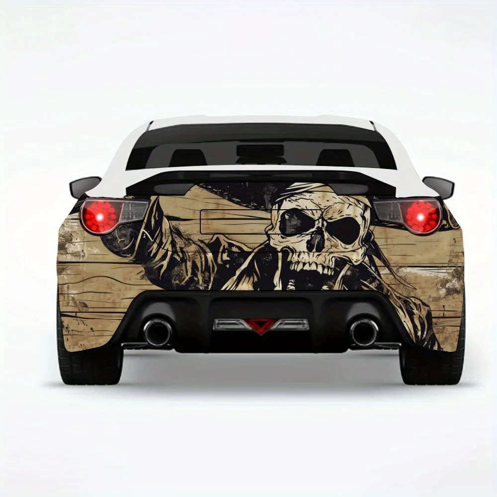 

Pirate_Skull_Party Car Sticker-Vinyl Decal for Car Rear, Waterproof Self-Adhesive Vinyl Stickers for Vehicle Tail & Bumper, Deco