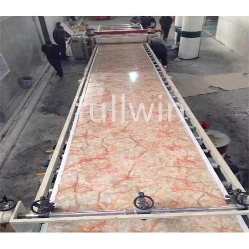 2026 Hot UV Machine PVC Marble Wall Panel Extrusion Line PVC Marble Sheet Production Line PVC Artificial Marble Sheet Making