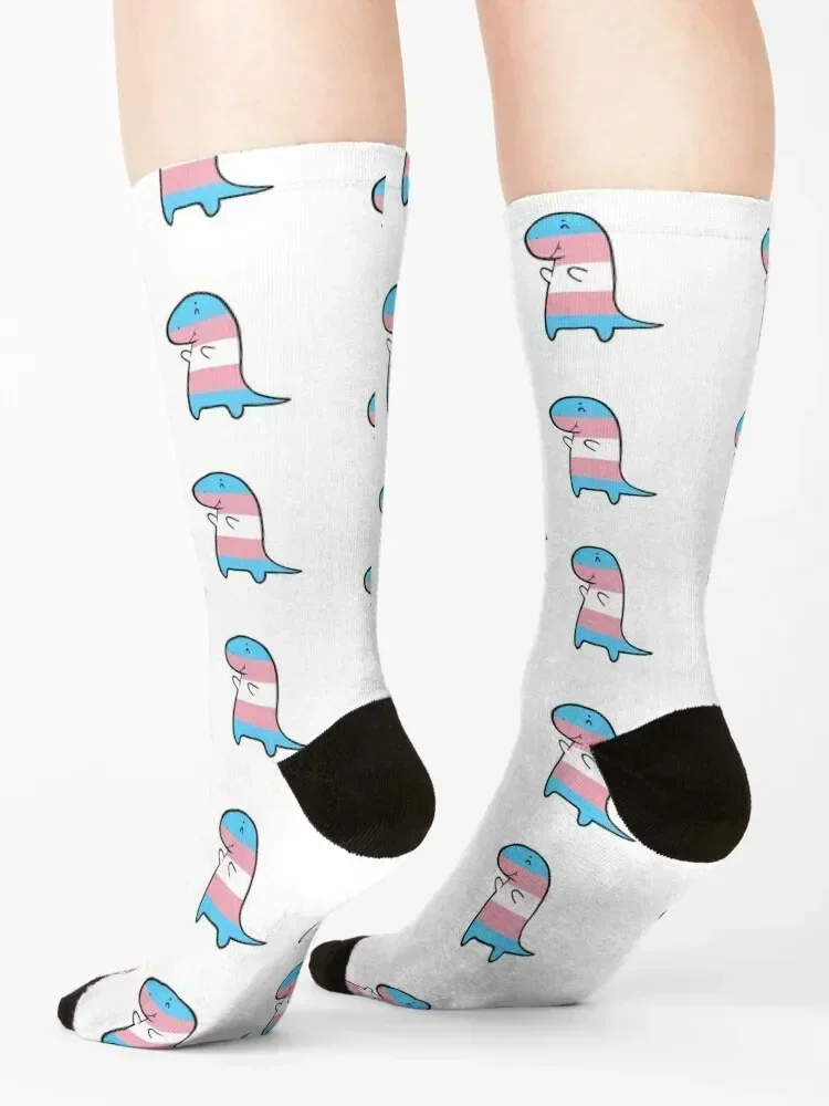 المتحولين جنسيا العلم ديناصور الجوارب الفاخرة رجل عدم الانزلاق جوارب كرة القدم النساء الجوارب الرجال #4