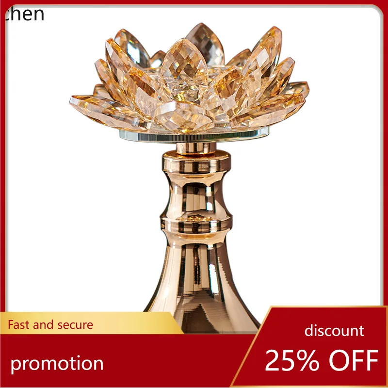 

Zml creative floral crystal scented candle holder - perfect for entryways, living rooms, dining tables, and home decor