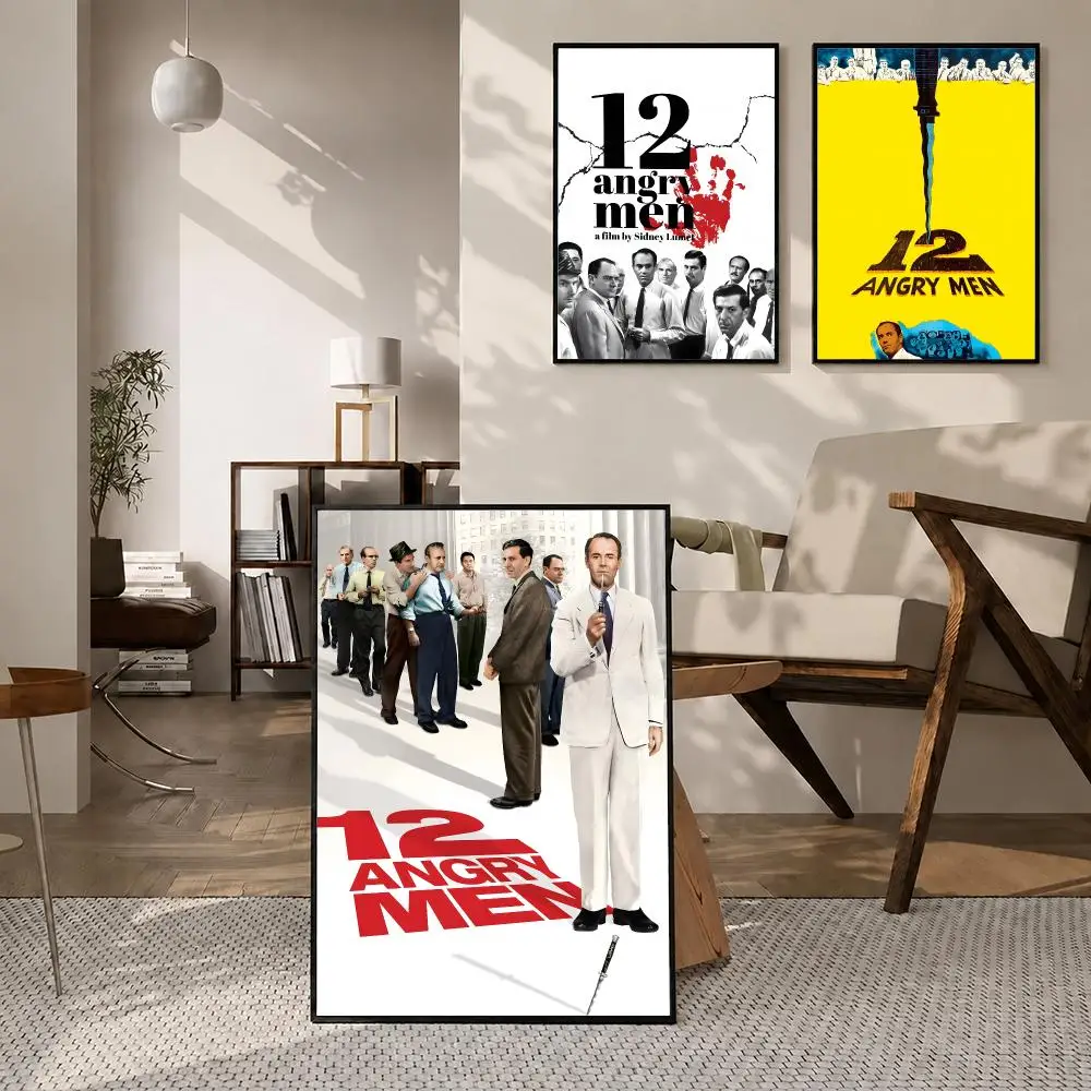 Movie 12 Angry Men Poster High-definition poster stickers, suitable for bedroom, living room, home decoration