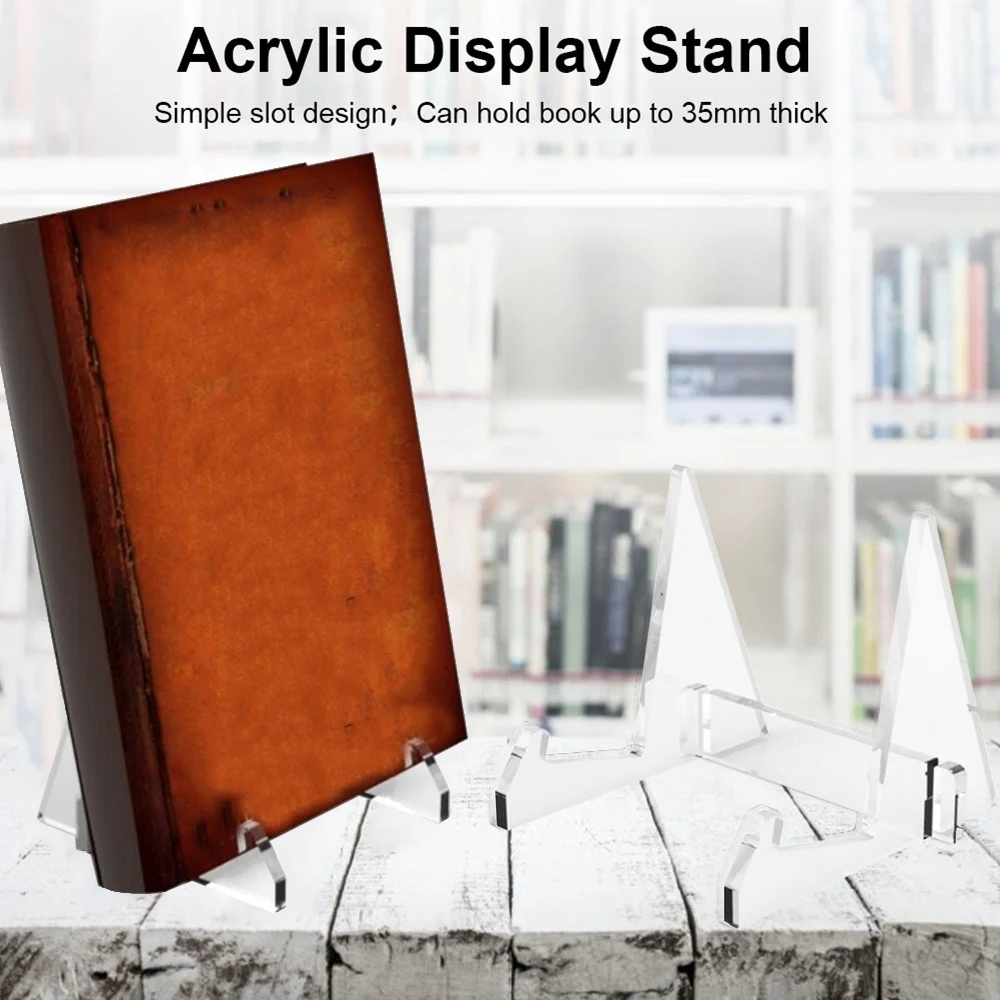 Vinyl Record Storage Holder Acrylic Record Display Stand Portable Book Display