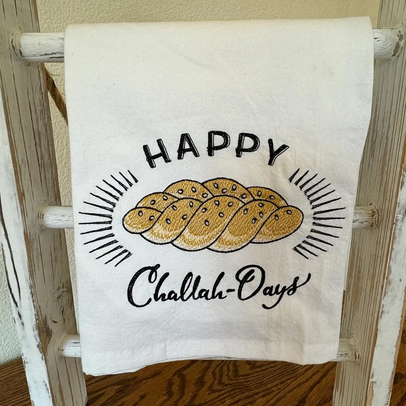 Happy Challah Days Hanukkah cu - Home Textiles Towel avis et prix